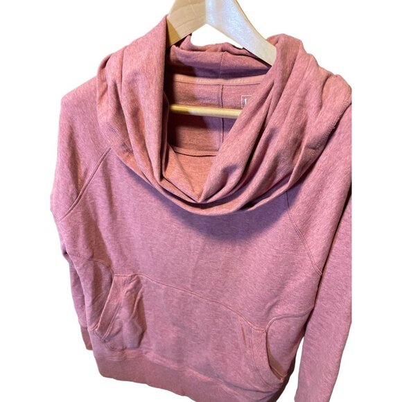 LL Bean Dark Pink Pullover Cowl Neck Long Sleeve Top Sz XLP - Picture 4 of 9